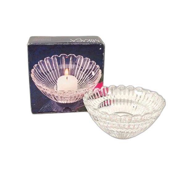 Mikasa Marquette Votive Candle Holder New in Box - Picture 1 of 15
